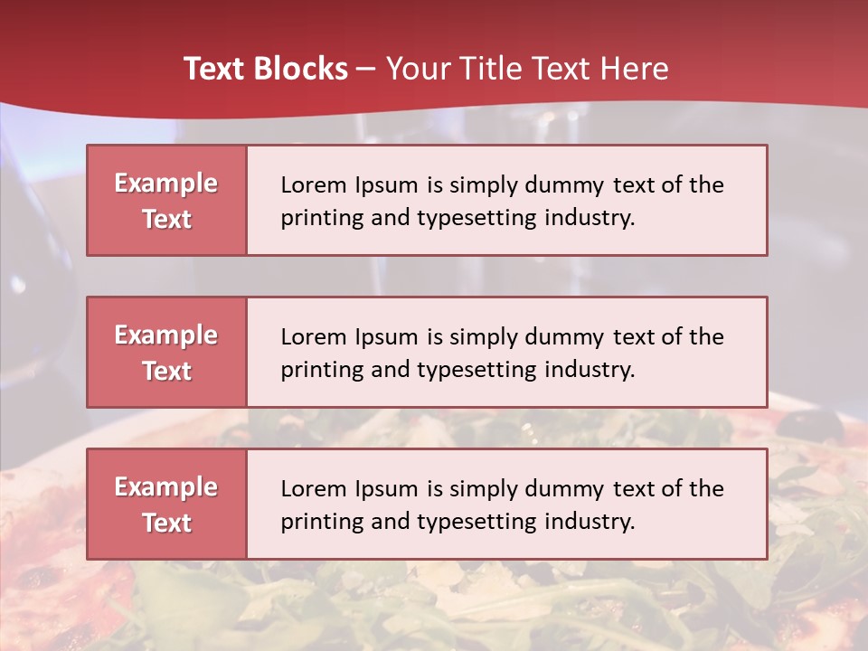 Pizza Plate Menu PowerPoint Template