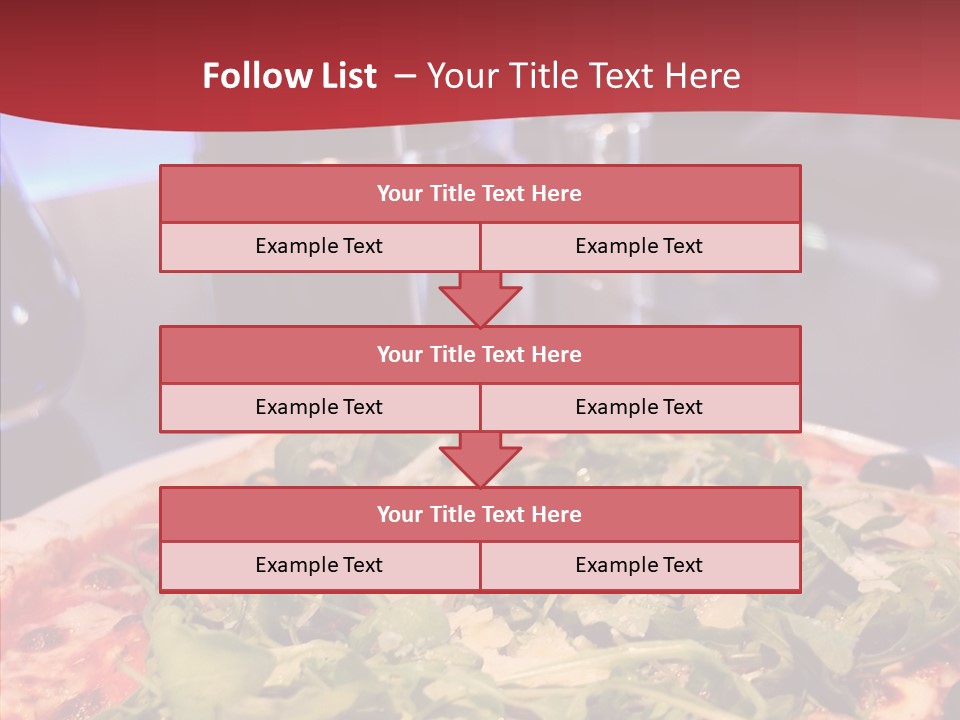 Pizza Plate Menu PowerPoint Template