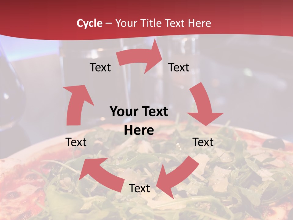 Pizza Plate Menu PowerPoint Template
