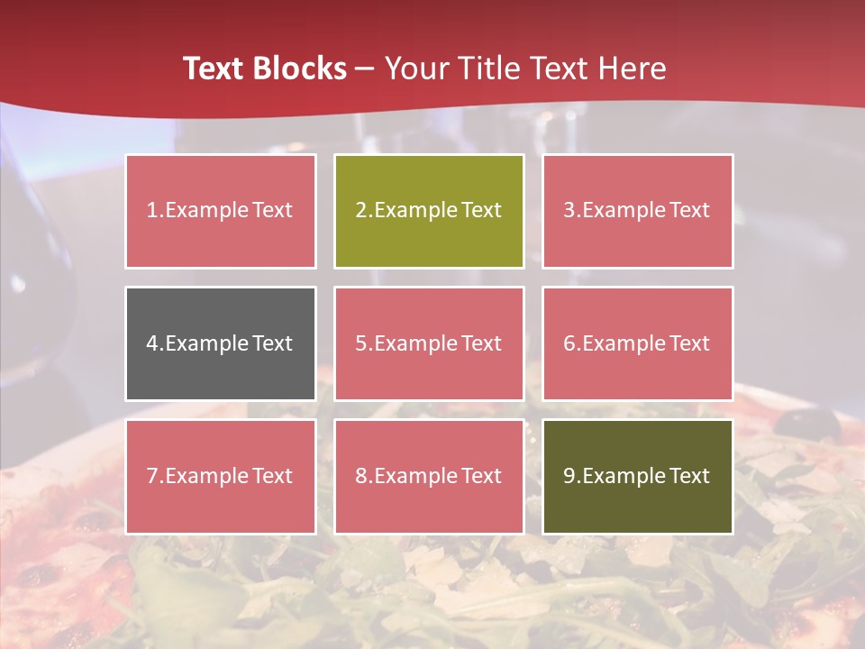 Pizza Plate Menu PowerPoint Template