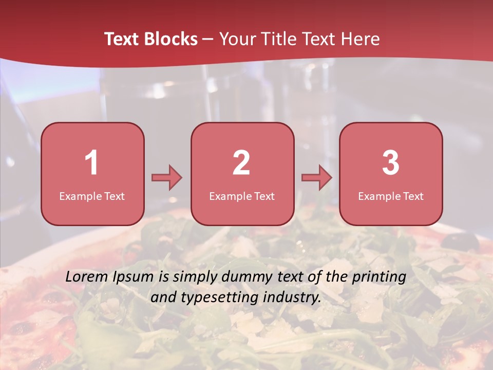 Pizza Plate Menu PowerPoint Template