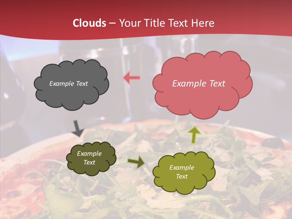 Pizza Plate Menu PowerPoint Template