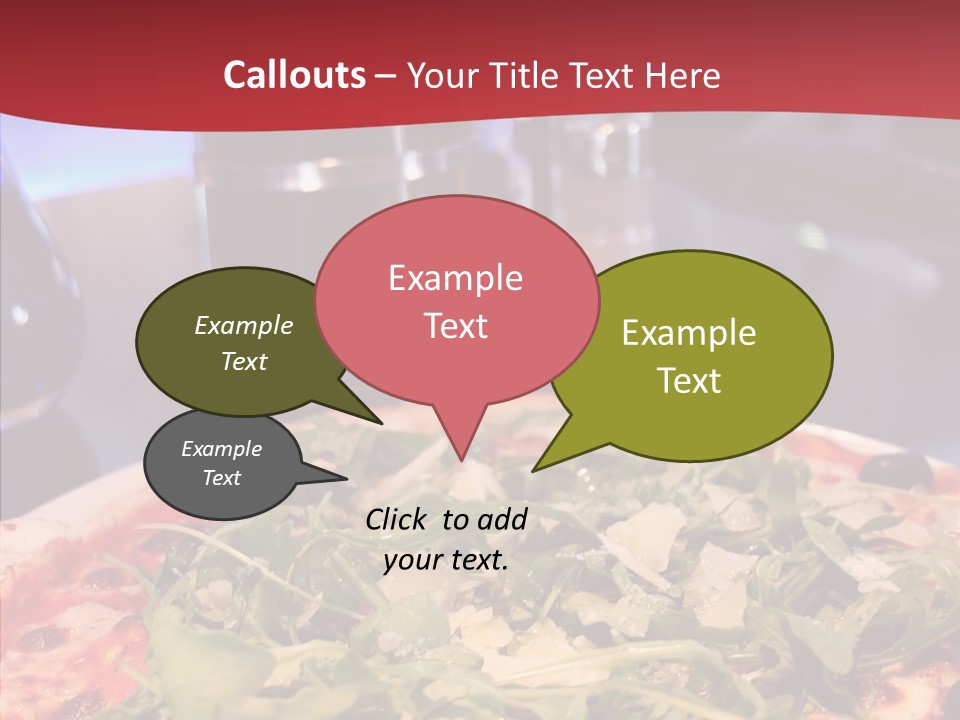 Pizza Plate Menu PowerPoint Template