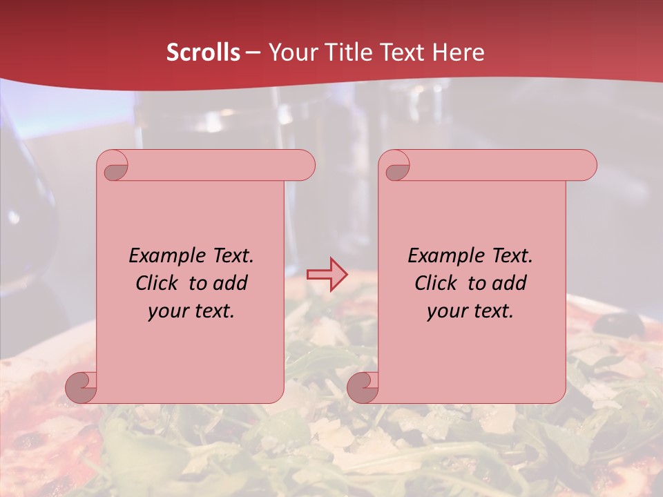 Pizza Plate Menu PowerPoint Template