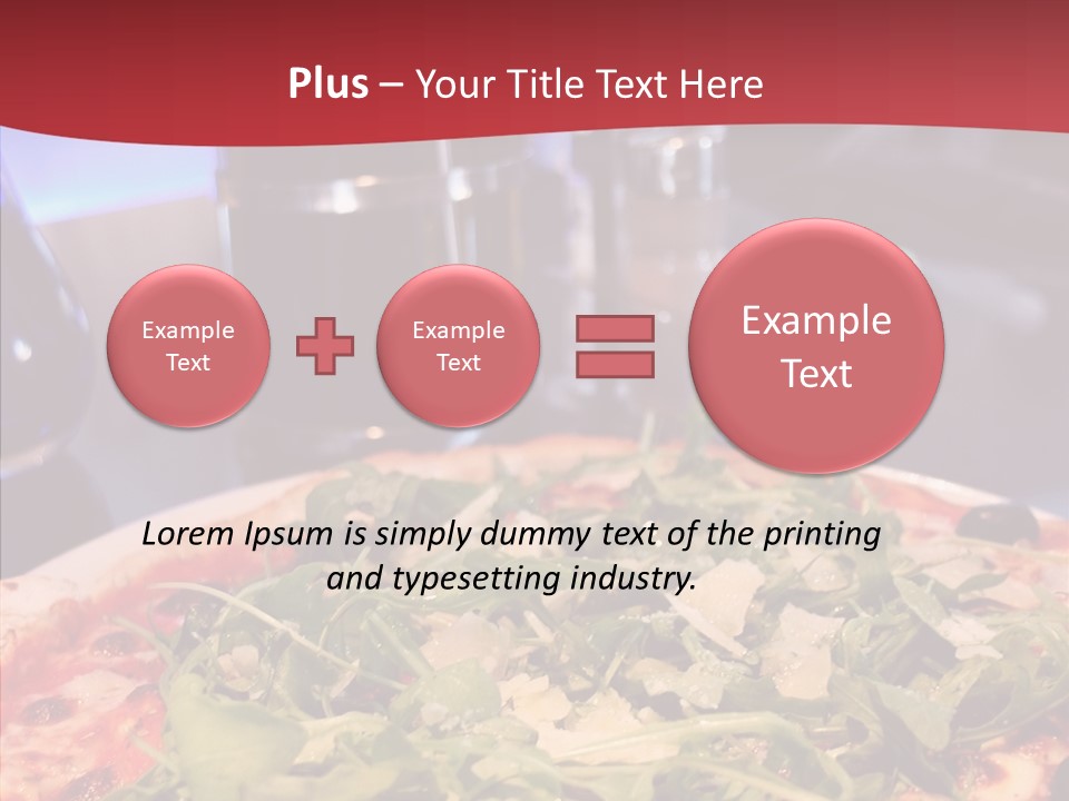 Pizza Plate Menu PowerPoint Template