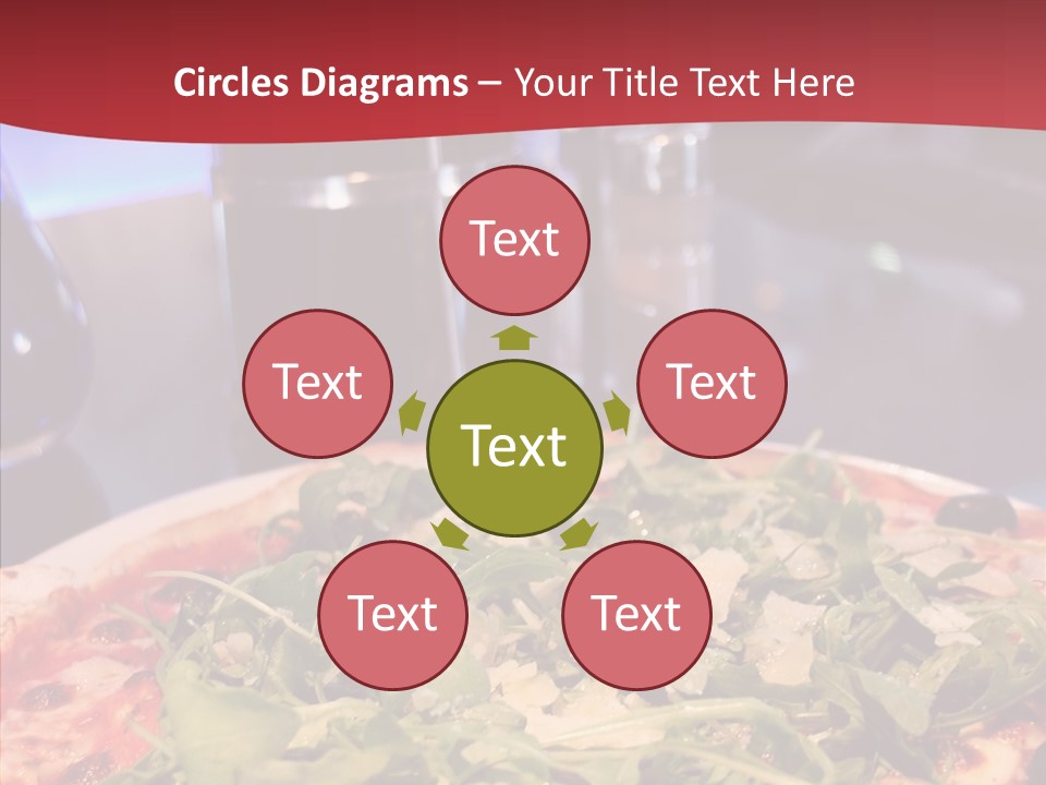 Pizza Plate Menu PowerPoint Template