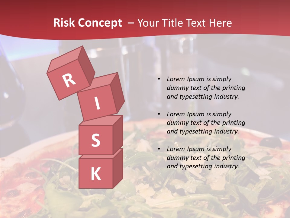 Pizza Plate Menu PowerPoint Template