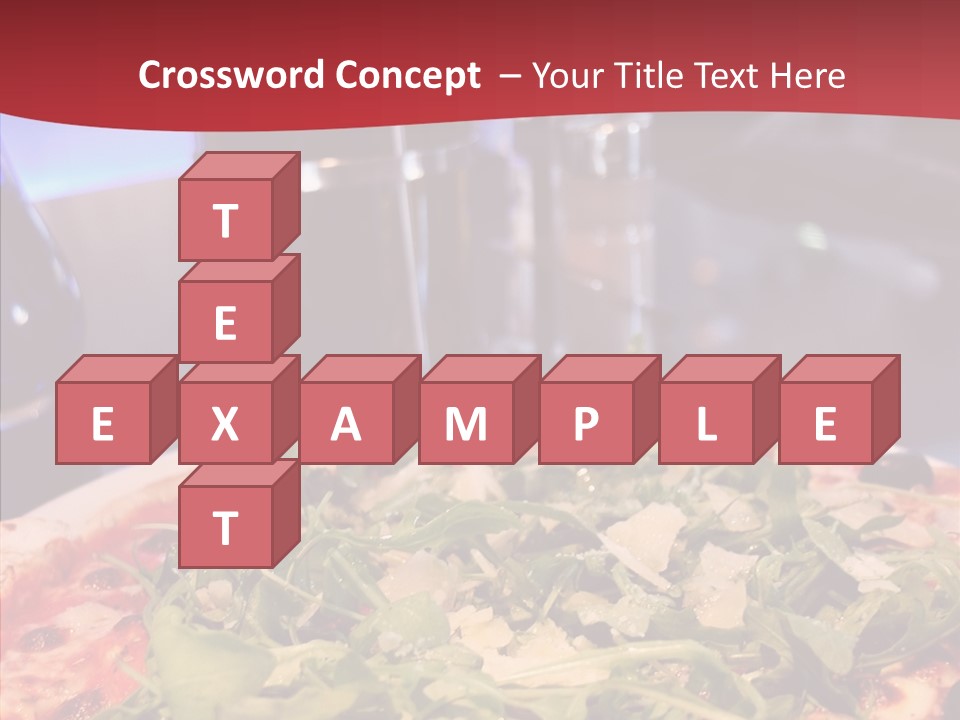 Pizza Plate Menu PowerPoint Template