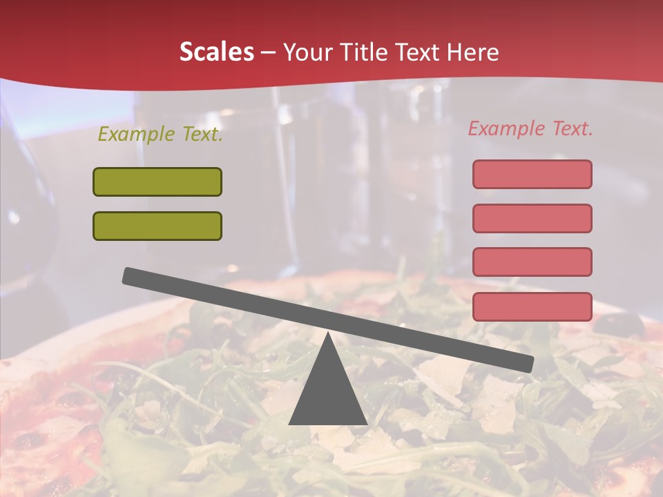 Pizza Plate Menu PowerPoint Template