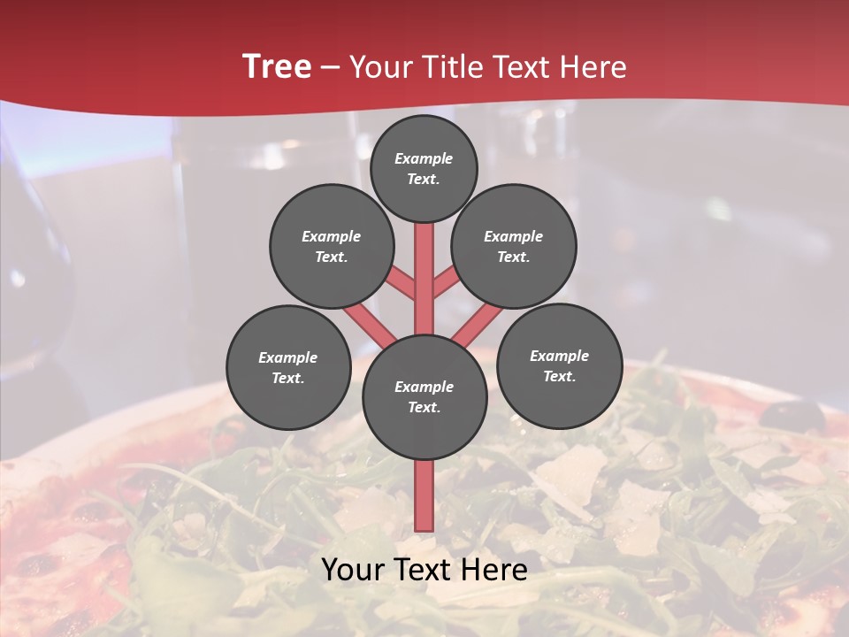 Pizza Plate Menu PowerPoint Template