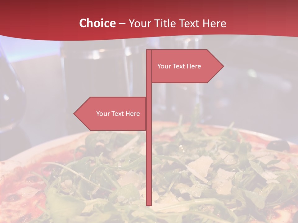 Pizza Plate Menu PowerPoint Template