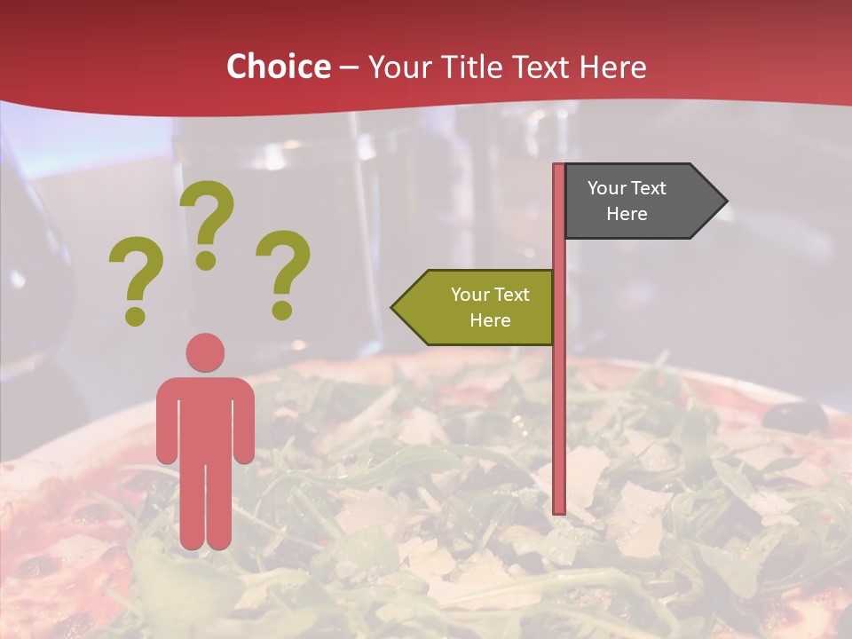 Pizza Plate Menu PowerPoint Template
