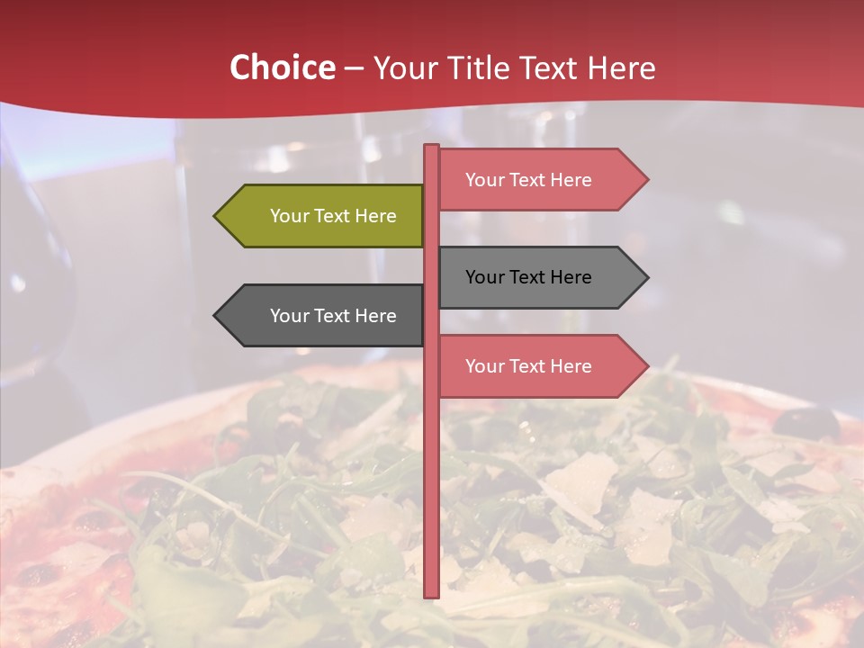 Pizza Plate Menu PowerPoint Template