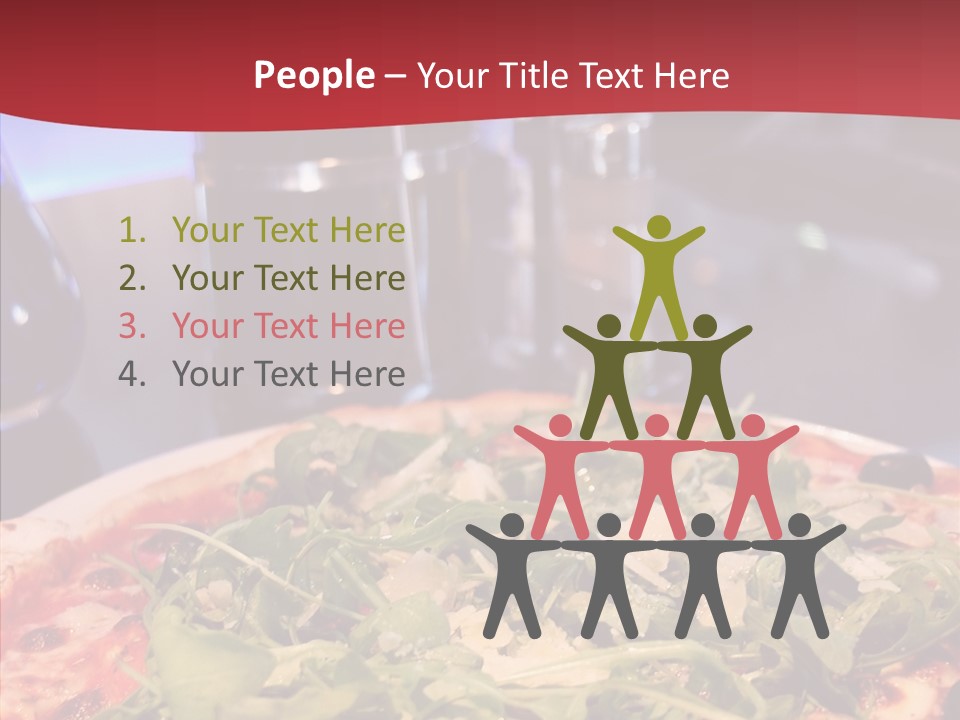 Pizza Plate Menu PowerPoint Template