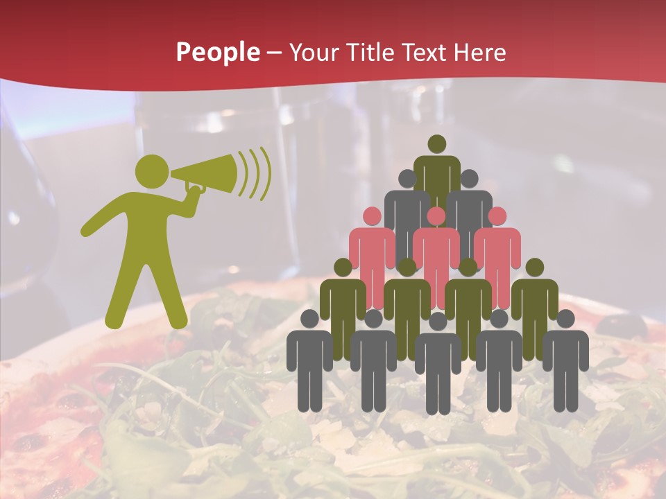 Pizza Plate Menu PowerPoint Template