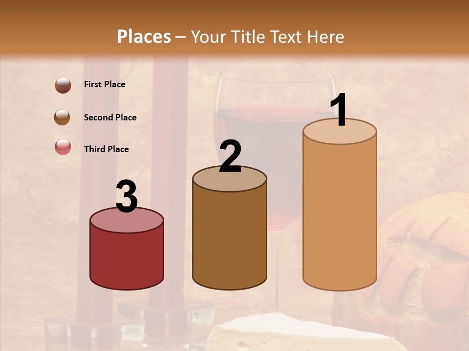 Romantic Wine Wineglass PowerPoint Template