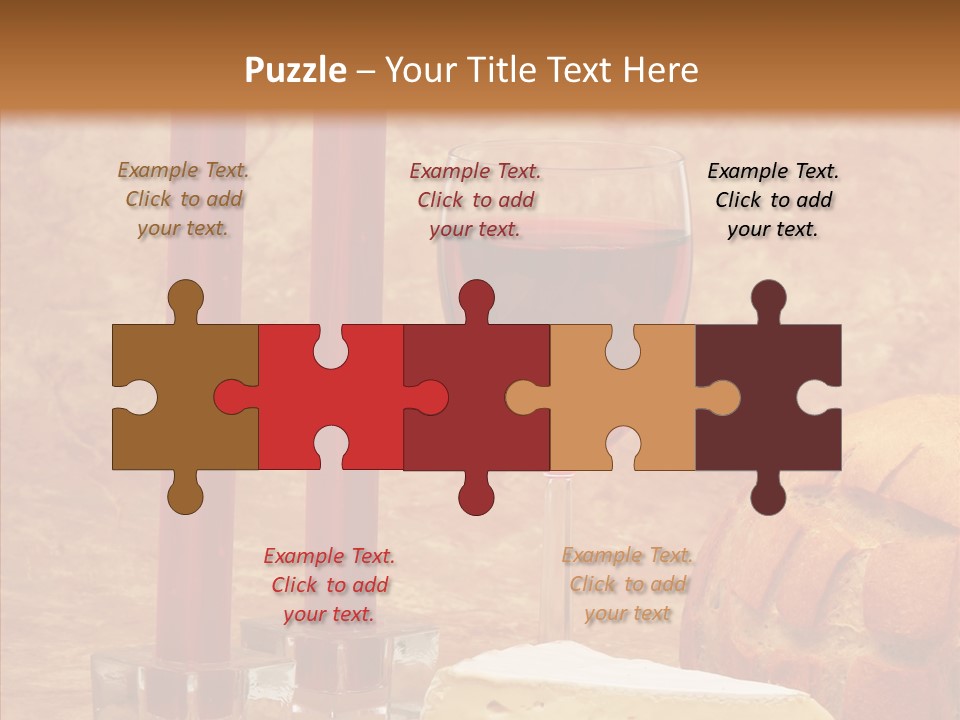 Romantic Wine Wineglass PowerPoint Template