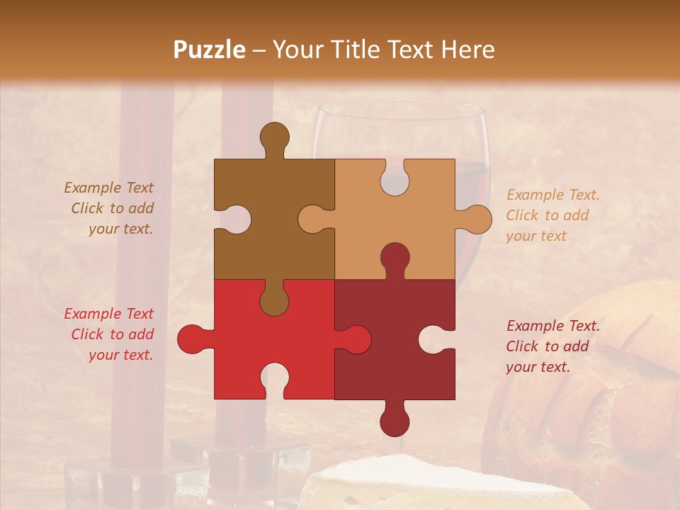 Romantic Wine Wineglass PowerPoint Template