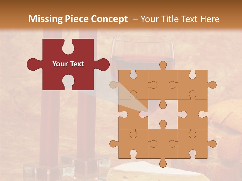 Romantic Wine Wineglass PowerPoint Template