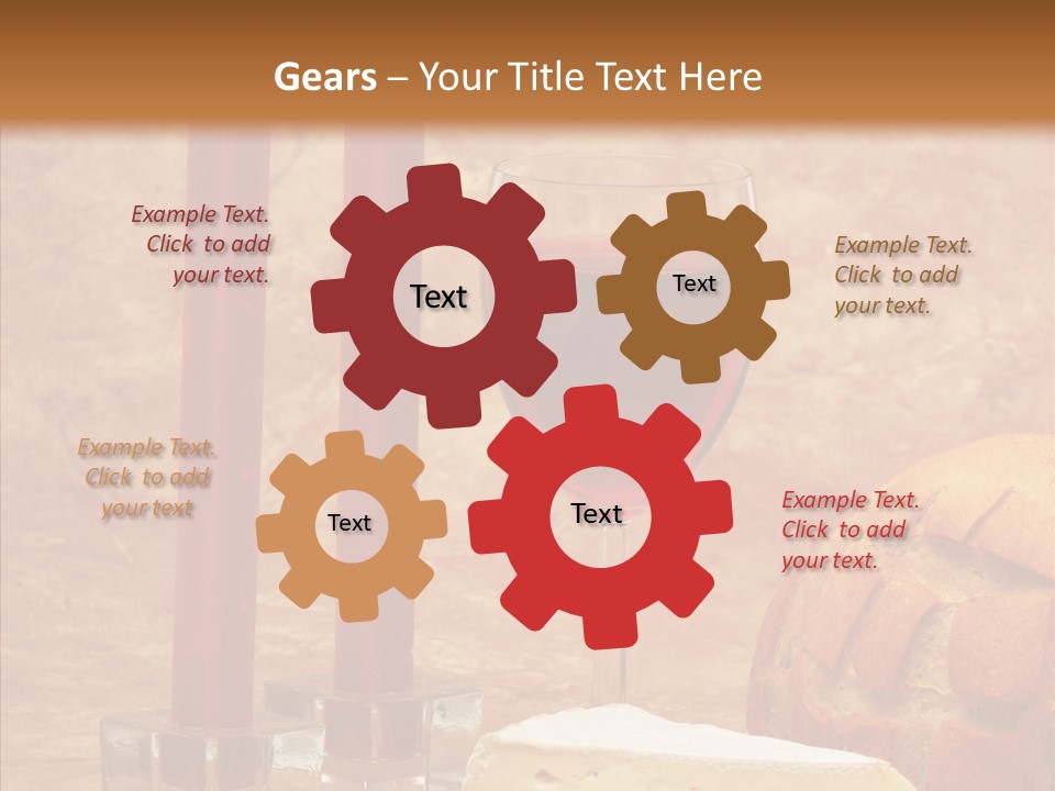 Romantic Wine Wineglass PowerPoint Template