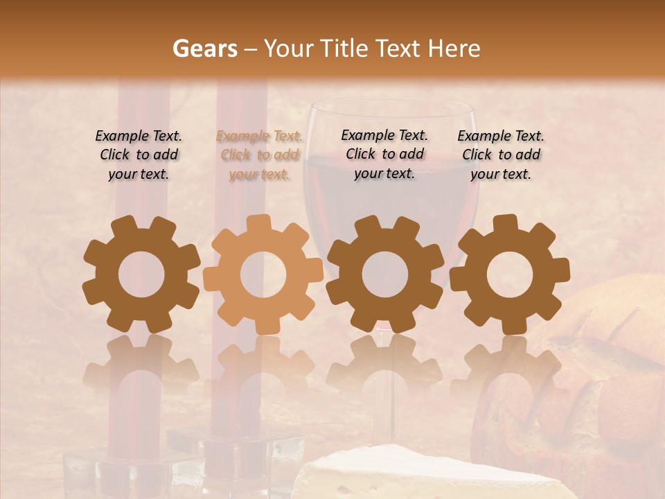 Romantic Wine Wineglass PowerPoint Template