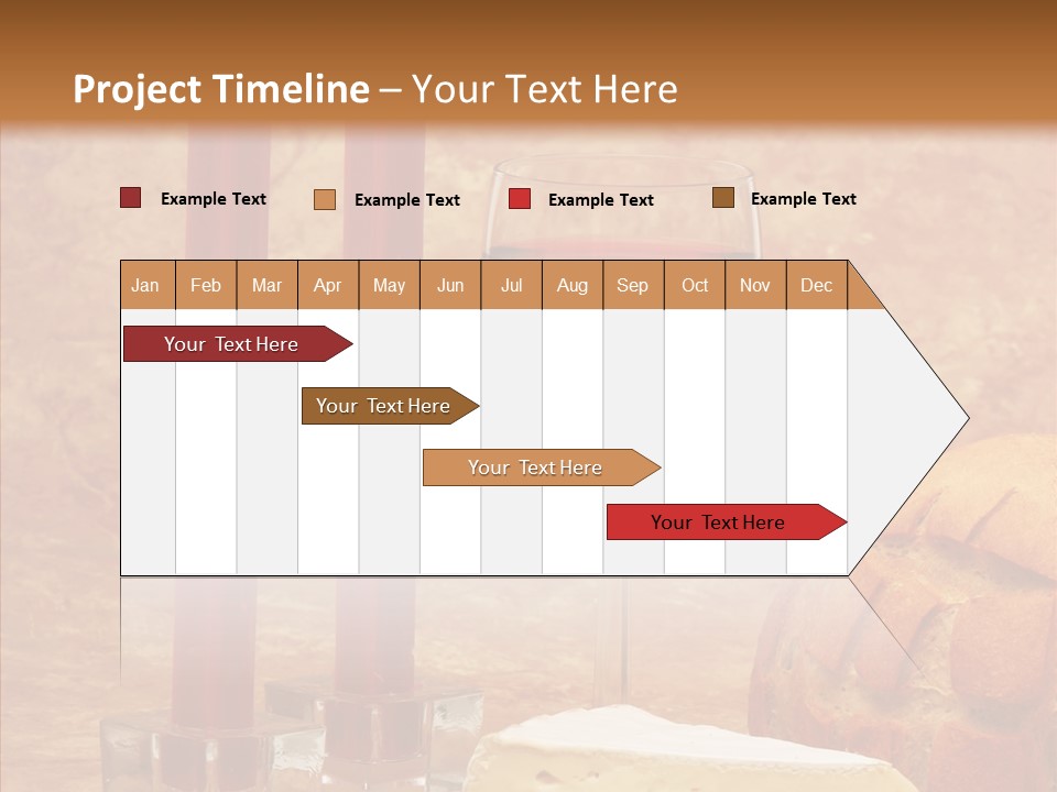 Romantic Wine Wineglass PowerPoint Template
