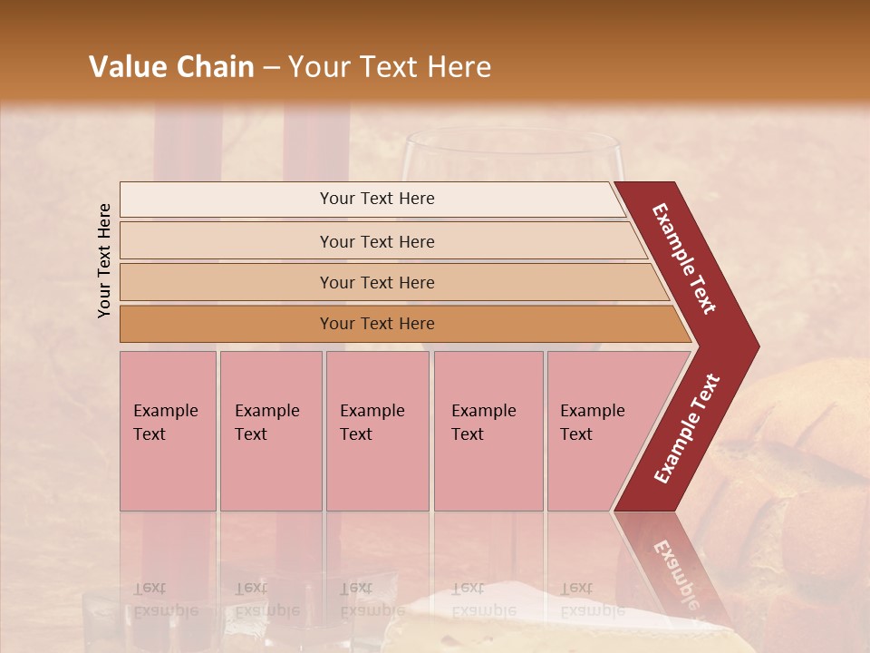 Romantic Wine Wineglass PowerPoint Template