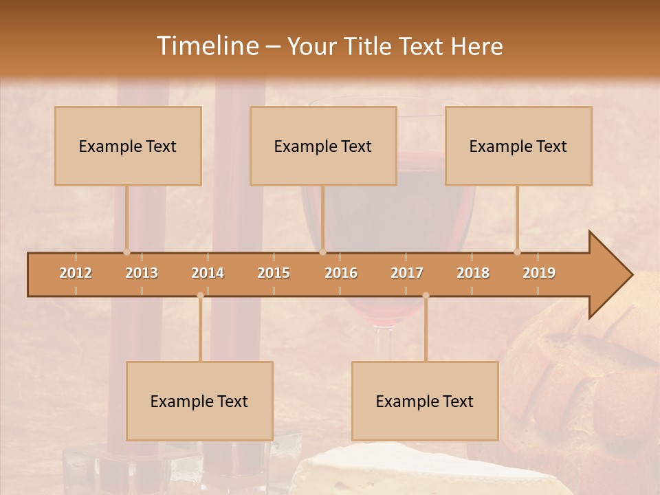 Romantic Wine Wineglass PowerPoint Template