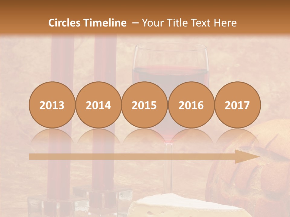 Romantic Wine Wineglass PowerPoint Template