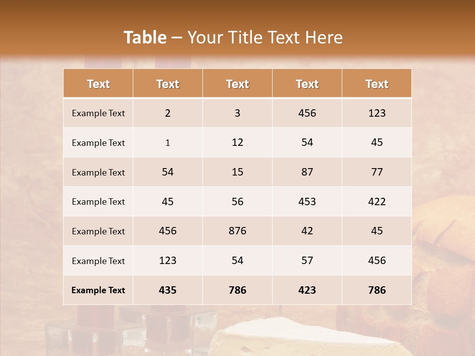 Romantic Wine Wineglass PowerPoint Template