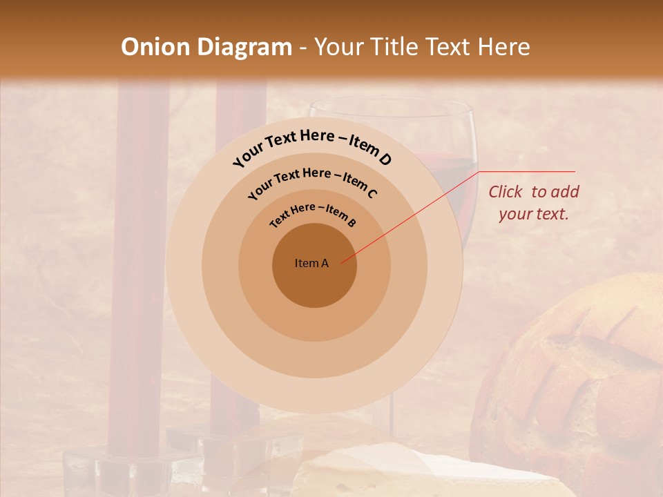 Romantic Wine Wineglass PowerPoint Template