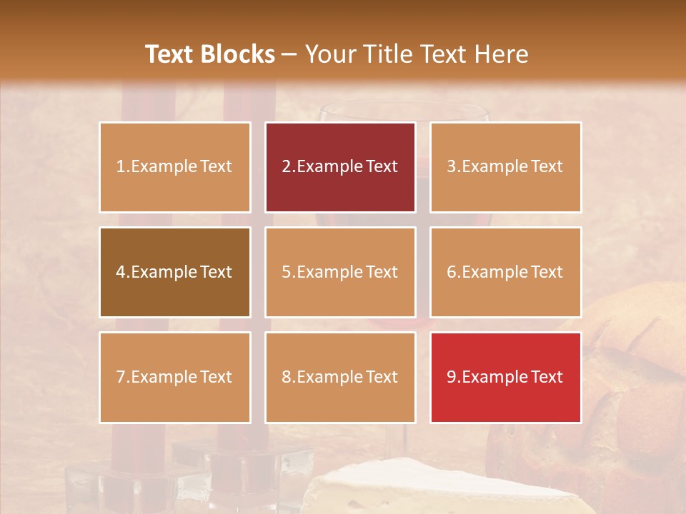 Romantic Wine Wineglass PowerPoint Template