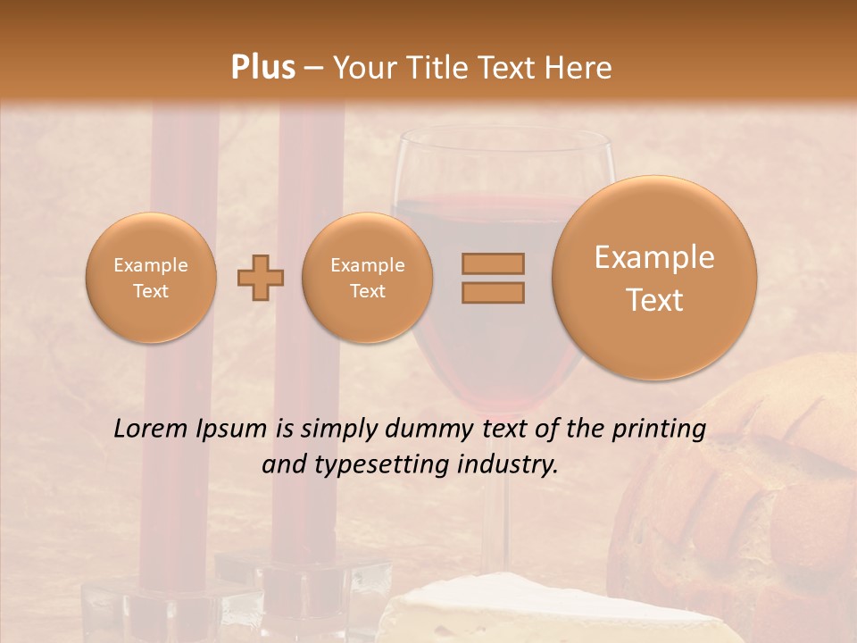 Romantic Wine Wineglass PowerPoint Template