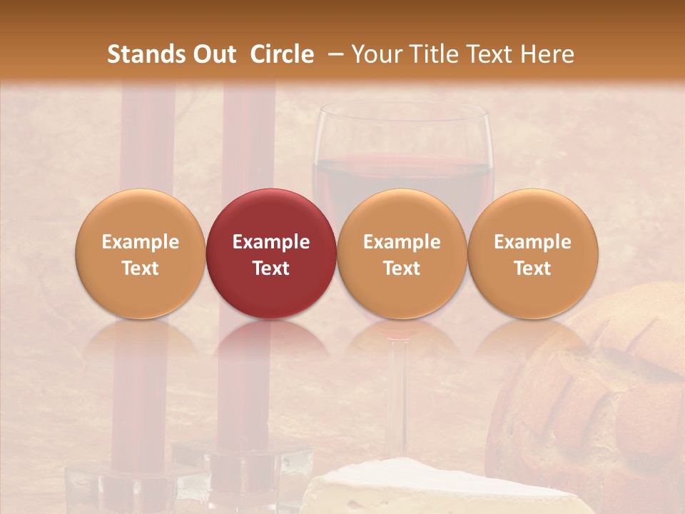 Romantic Wine Wineglass PowerPoint Template