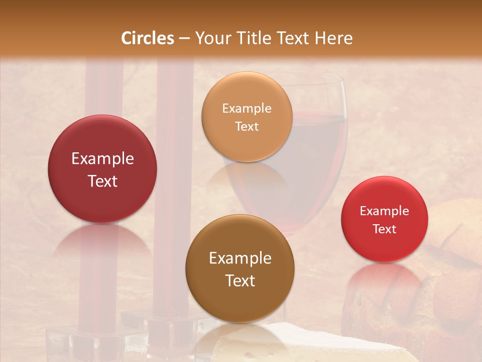 Romantic Wine Wineglass PowerPoint Template