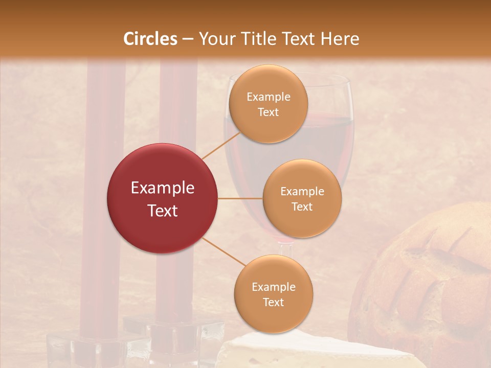 Romantic Wine Wineglass PowerPoint Template