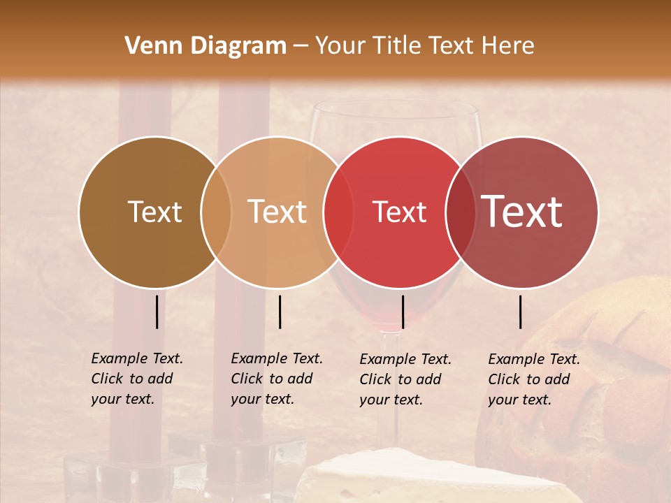 Romantic Wine Wineglass PowerPoint Template