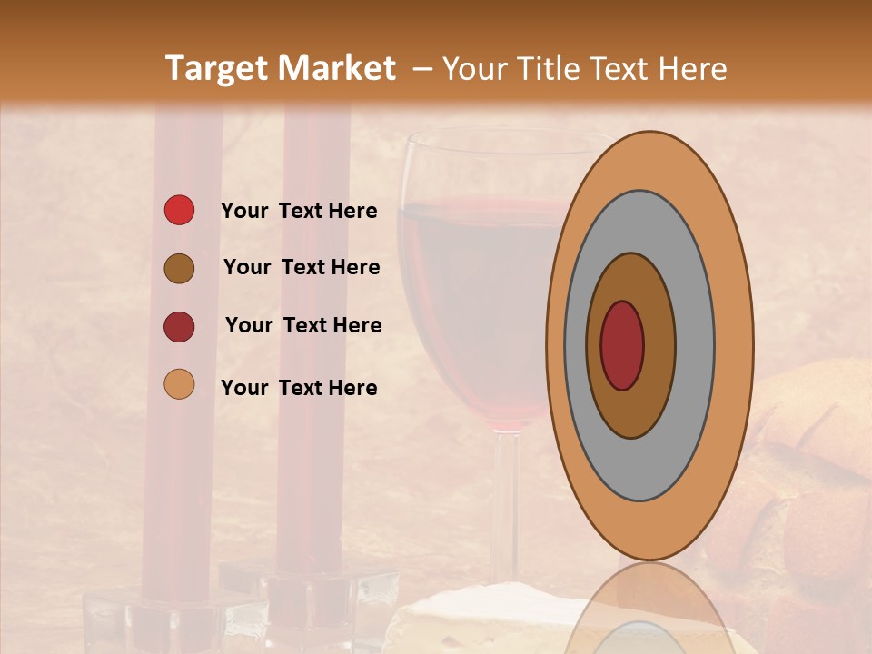 Romantic Wine Wineglass PowerPoint Template