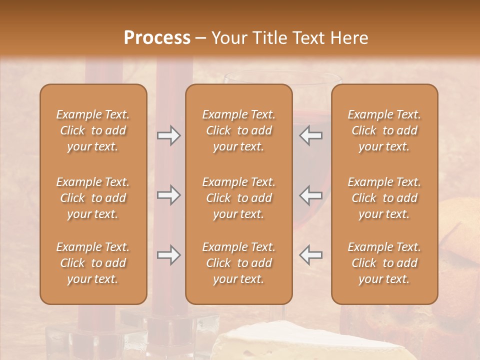 Romantic Wine Wineglass PowerPoint Template