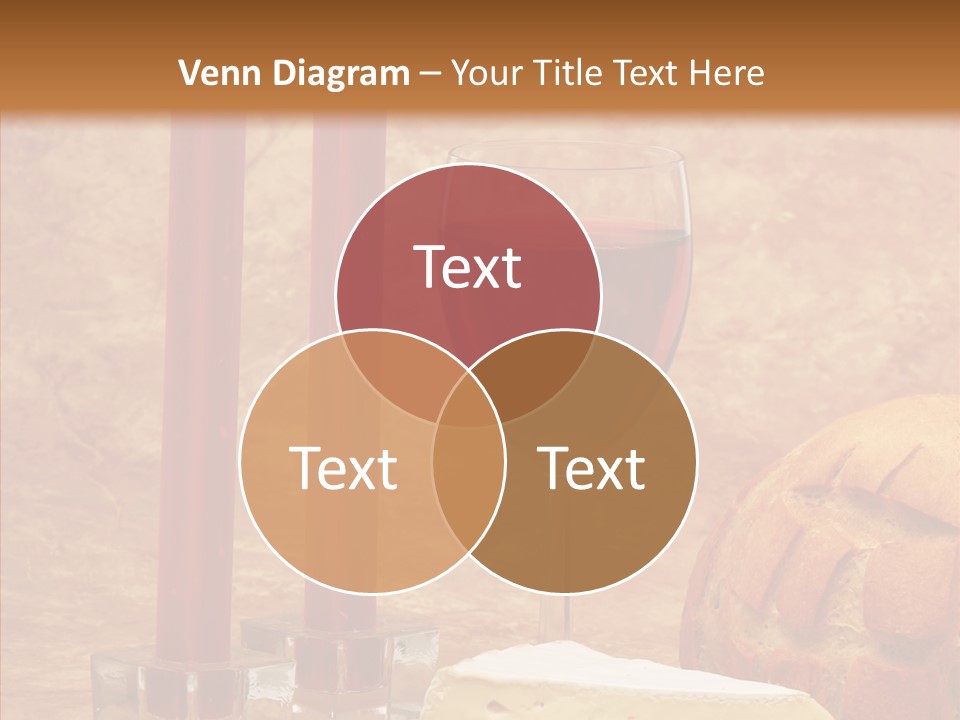 Romantic Wine Wineglass PowerPoint Template