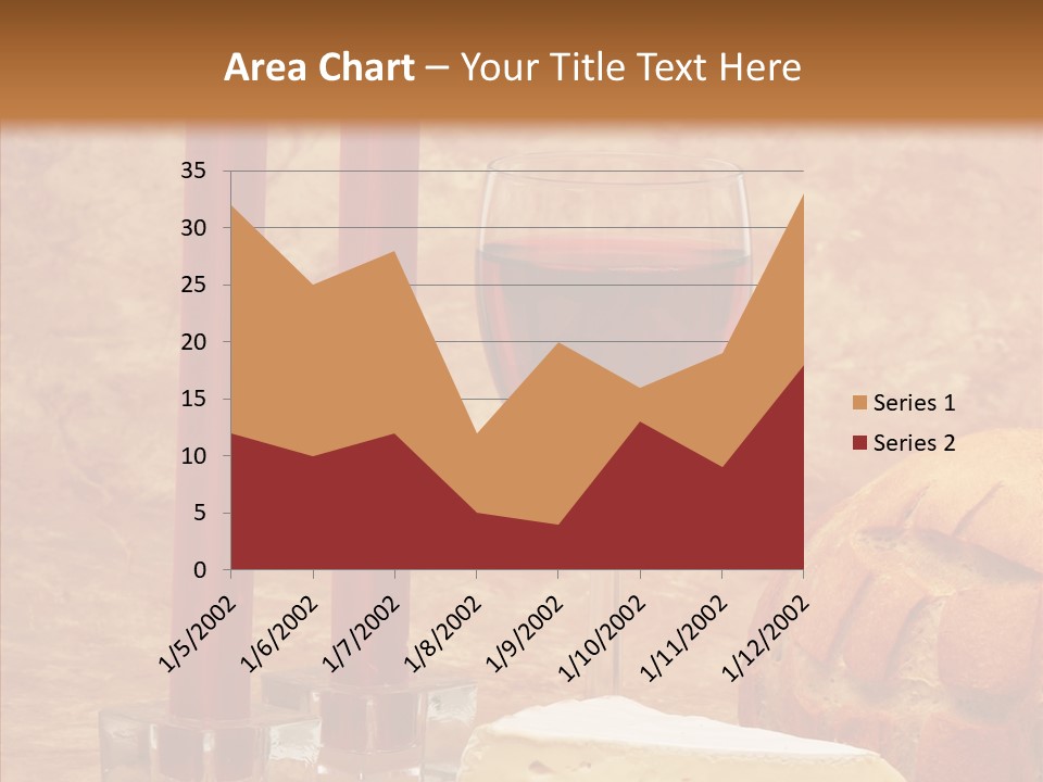 Romantic Wine Wineglass PowerPoint Template