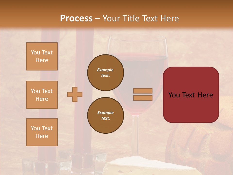 Romantic Wine Wineglass PowerPoint Template
