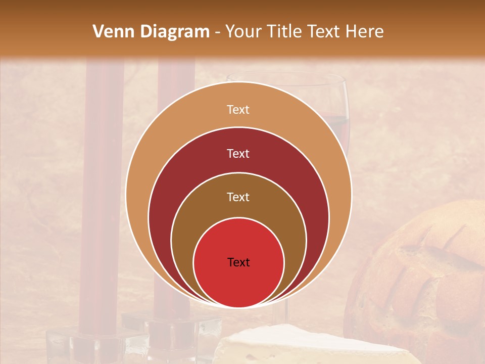 Romantic Wine Wineglass PowerPoint Template