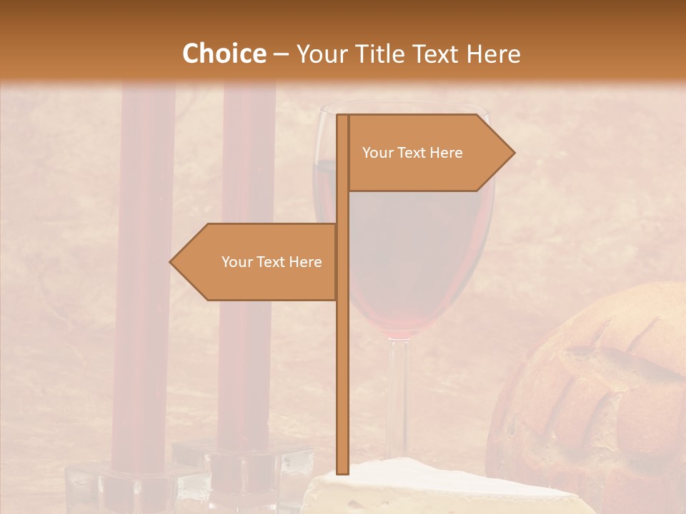 Romantic Wine Wineglass PowerPoint Template