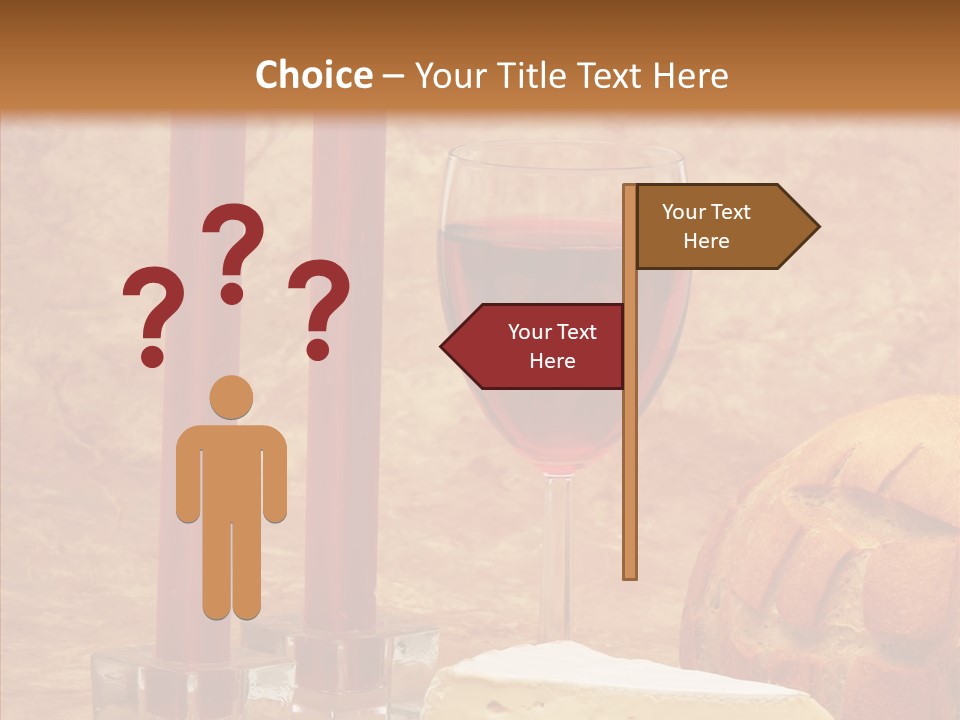 Romantic Wine Wineglass PowerPoint Template