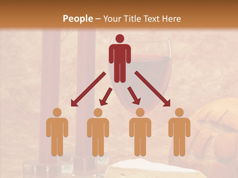 Romantic Wine Wineglass PowerPoint Template