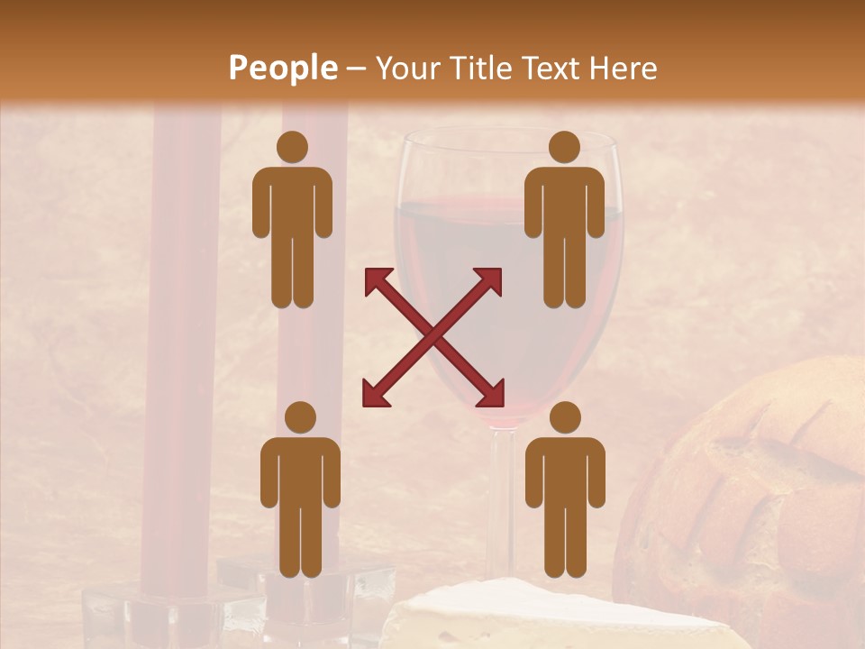 Romantic Wine Wineglass PowerPoint Template