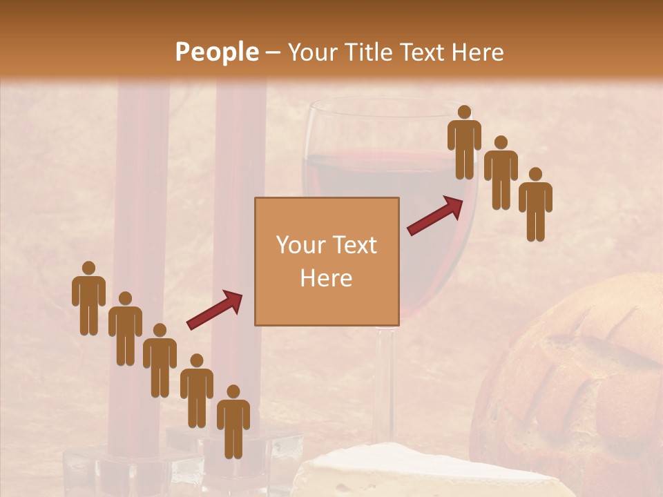 Romantic Wine Wineglass PowerPoint Template