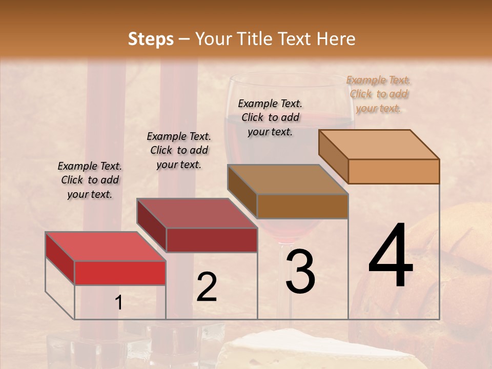 Romantic Wine Wineglass PowerPoint Template