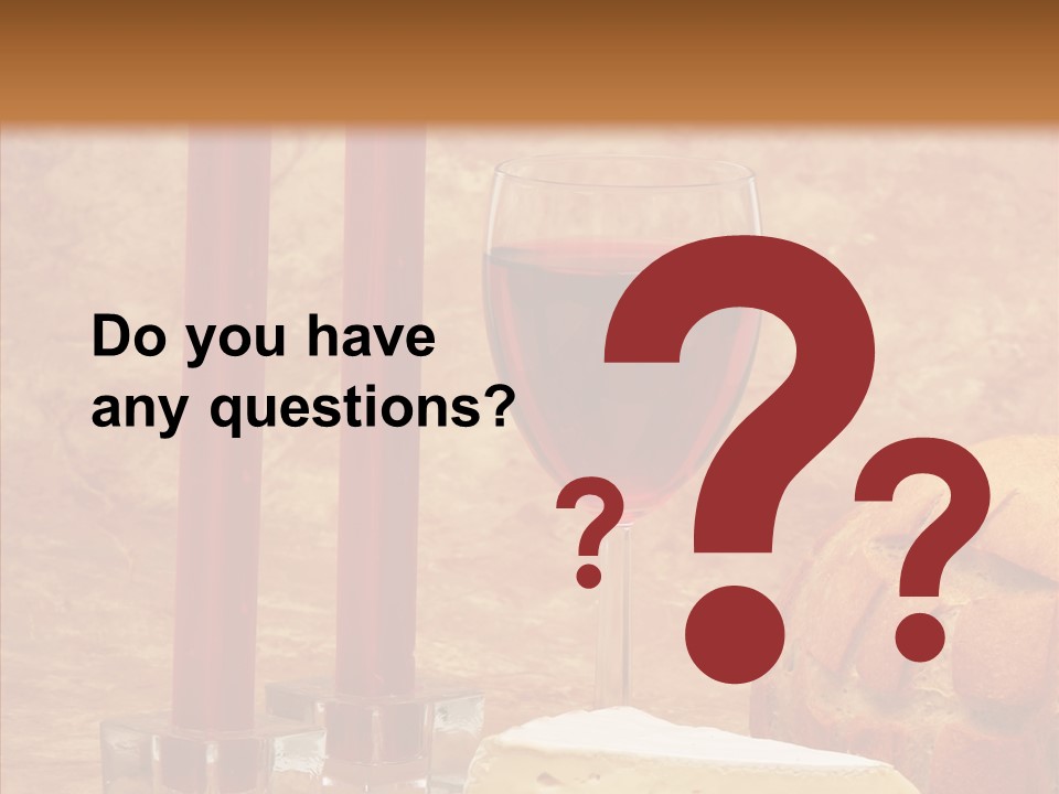 Romantic Wine Wineglass PowerPoint Template